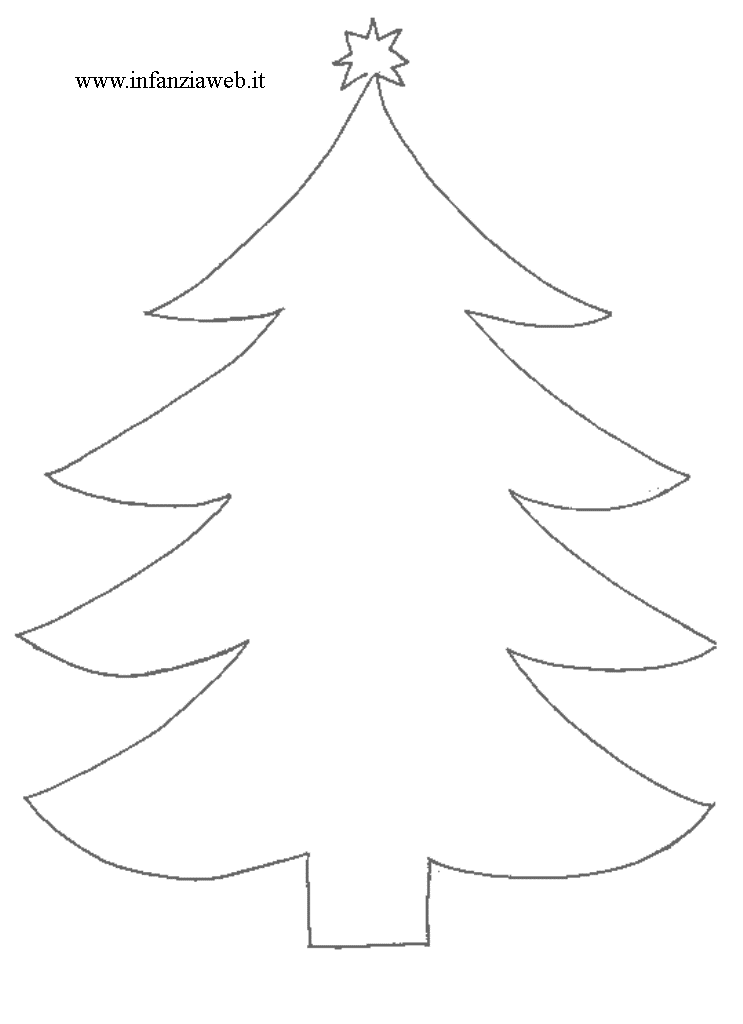 Disegni Alberi Di Natale Da Colorare E Stampare.Infanziaweb