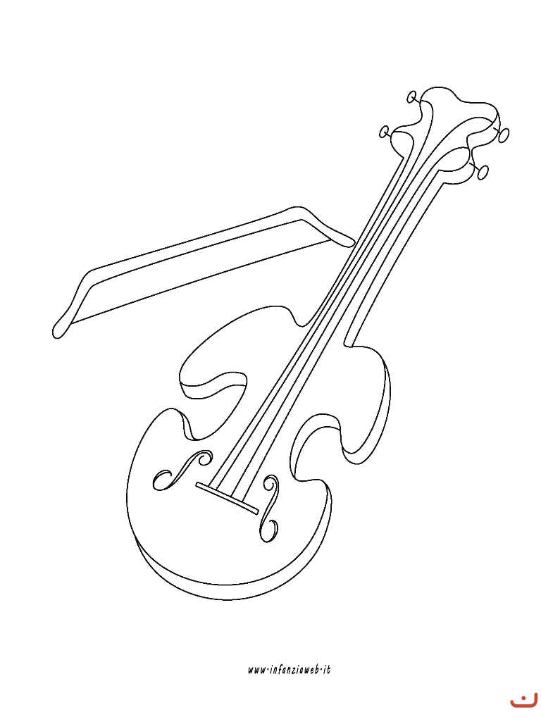 Disegni Da Colorare Categoria Strumenti Musicali Infanziaweb