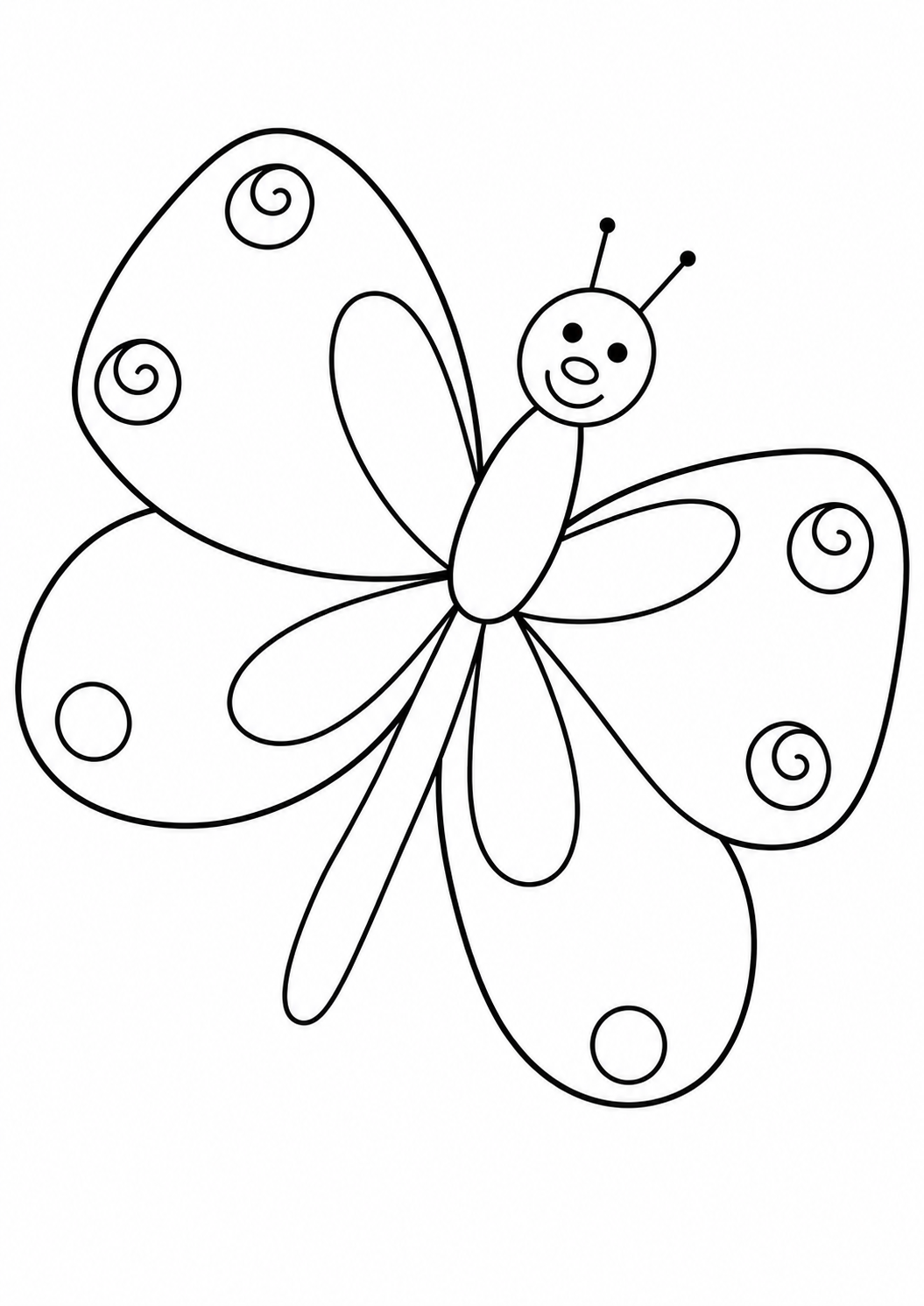 Disegni da colorare Disegno da colorare: Farfalla