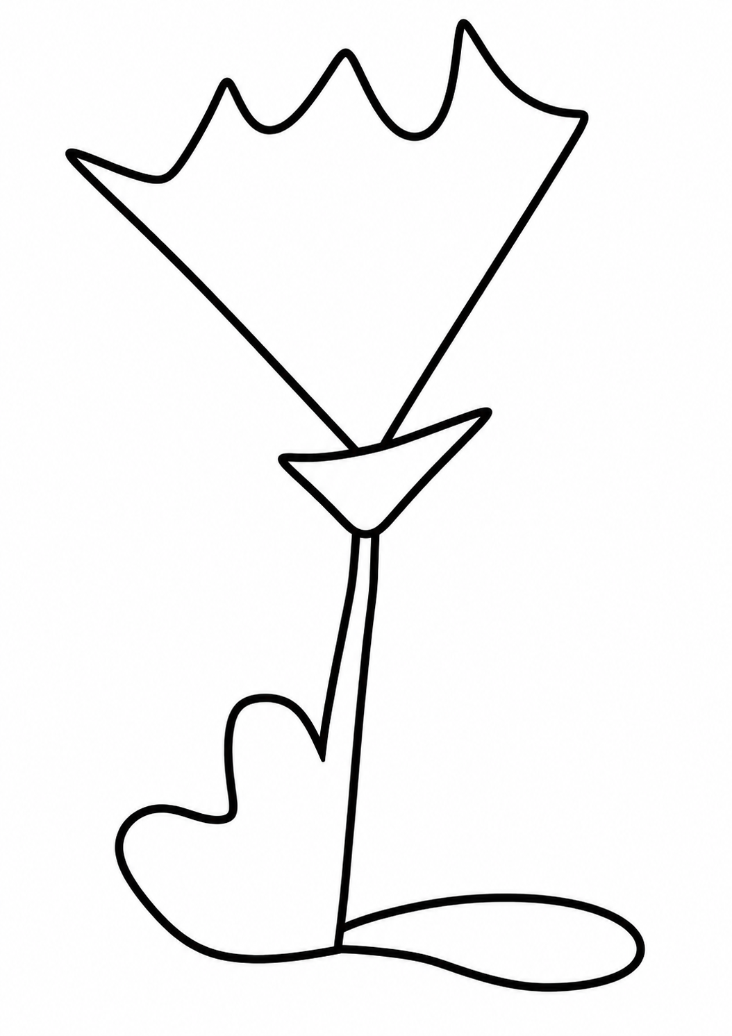 Disegni da colorare Disegno da colorare: Fiore stilizzato