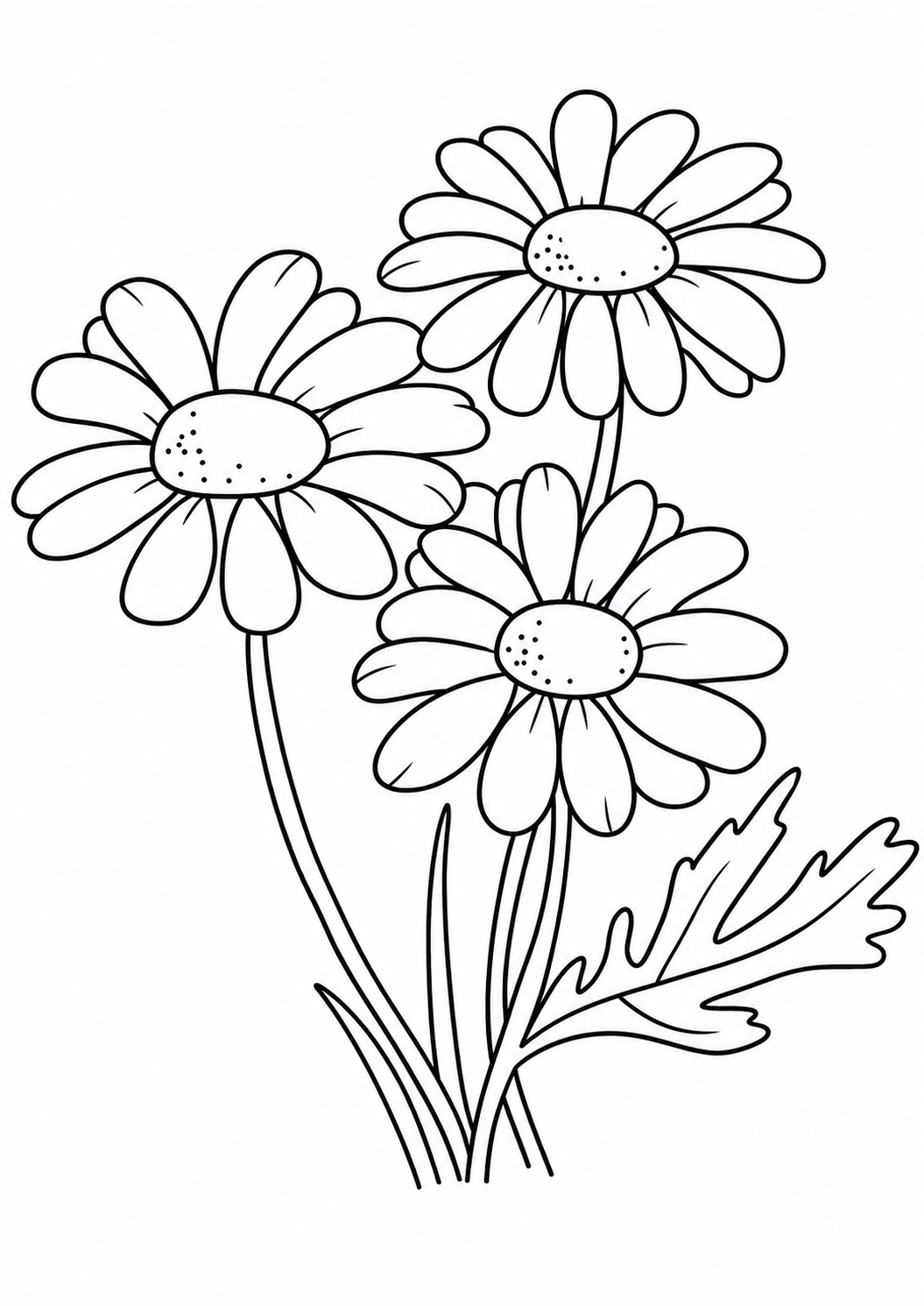 Disegni da colorare Disegno da colorare: Margherite