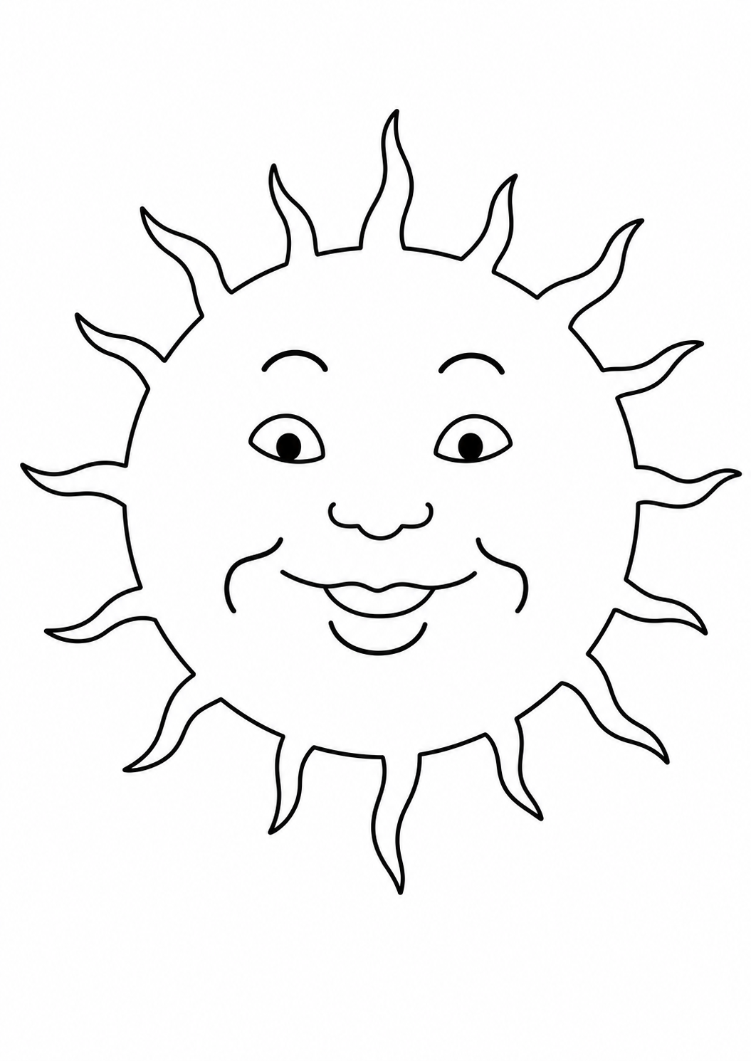 Disegni da colorare Disegno da colorare: Sole